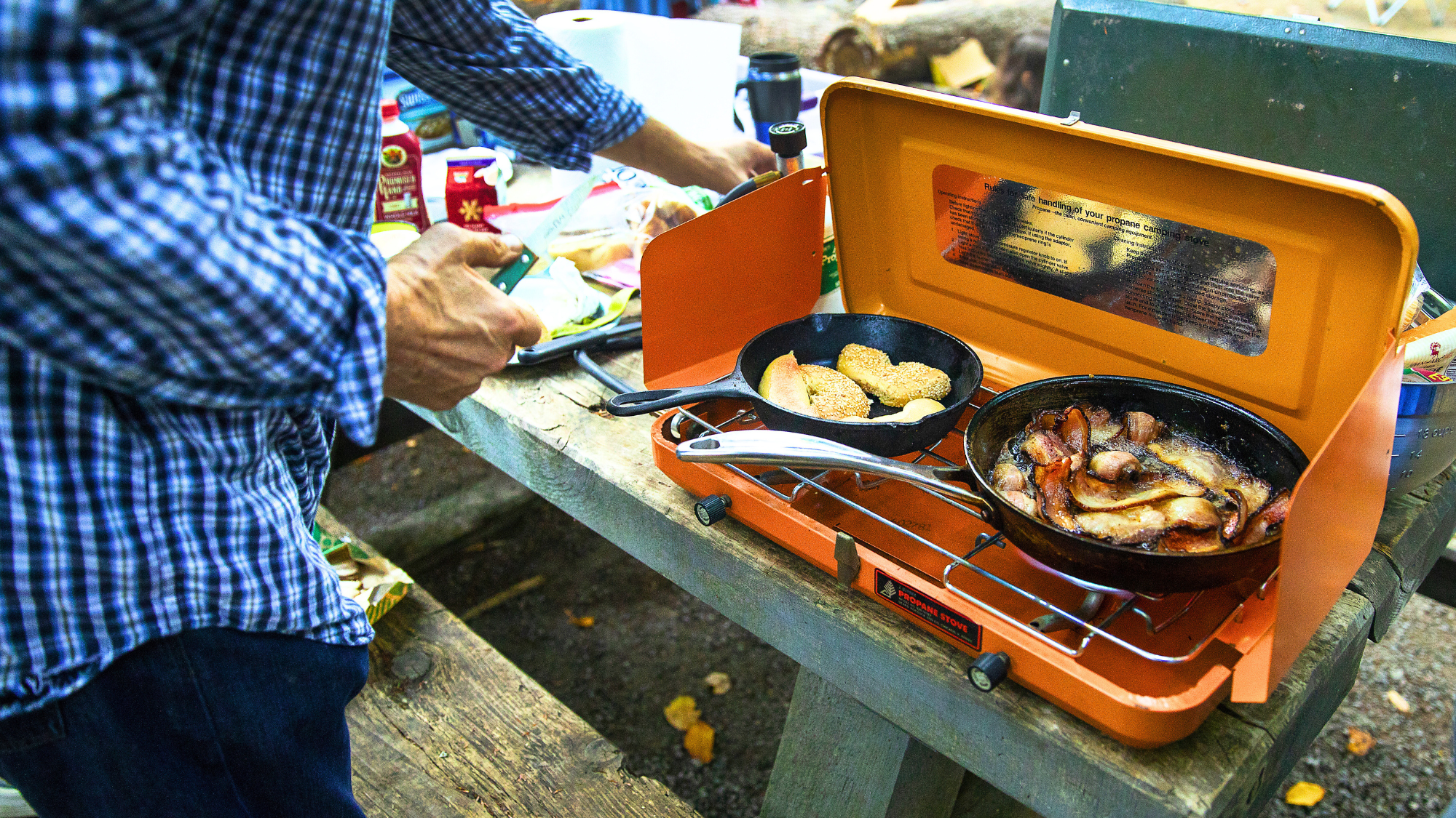 summer camping propane gas stove