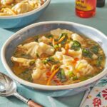 Cozy dinner idea for winter - dumpling soup