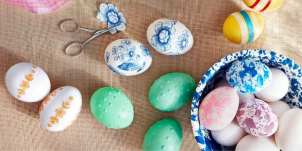 decorated easter eggs