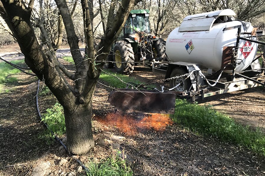 flame engineering equipment using propane for agriculture and farmland