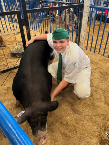 Delta Liquid Energy Buys Pig from Aiden Morton with Creston 4-H at California Mid-State Fair
