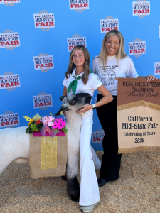 Delta Liquid Energy Buys Lamb from Holley-Faye Switzer with Rio Rancheros 4-H at California Mid-State Fair