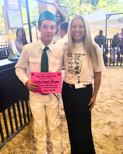 Delta Liquid Energy Buys Pig from Liam Mestmaker with Pozo 4-H at California Mid-State Fair